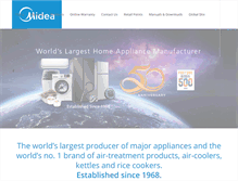 Tablet Screenshot of midea.com.sg